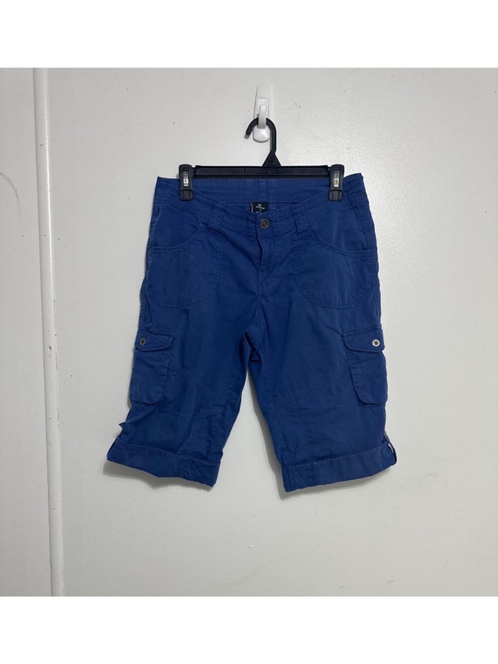 Kuhl Blue Womens Cargo Capris Size 6 Roll-Up Hiking Outdoor Shorts
